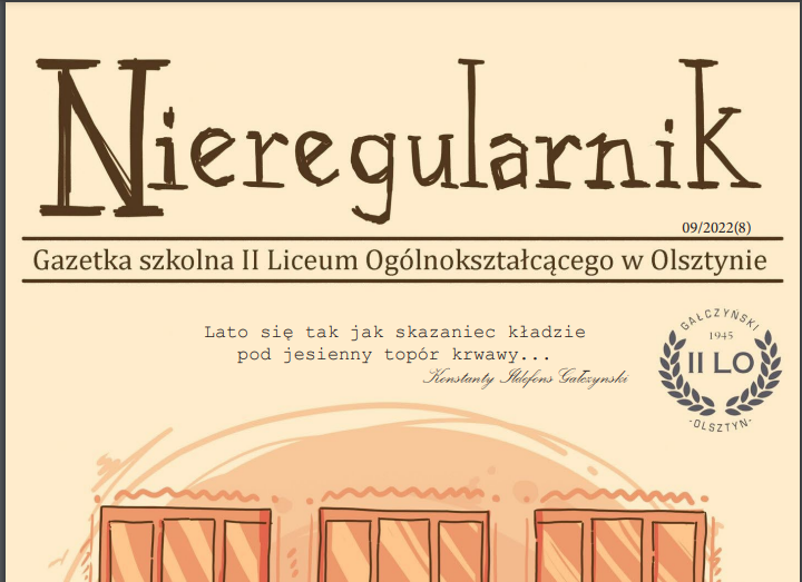 nieregularnik 2022 okładka mała