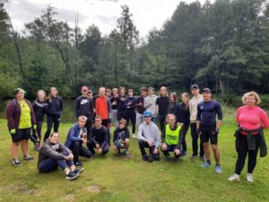 Zdjęcie grupowe z rajdu rowerowego