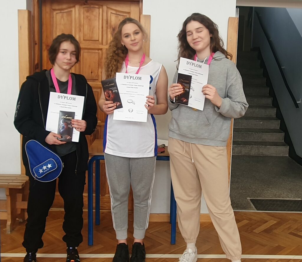 uczennice z dyplomami