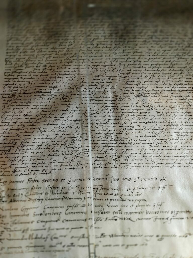 dokument administracyjny pod którym podpisał się Mikołaj Kopernik.