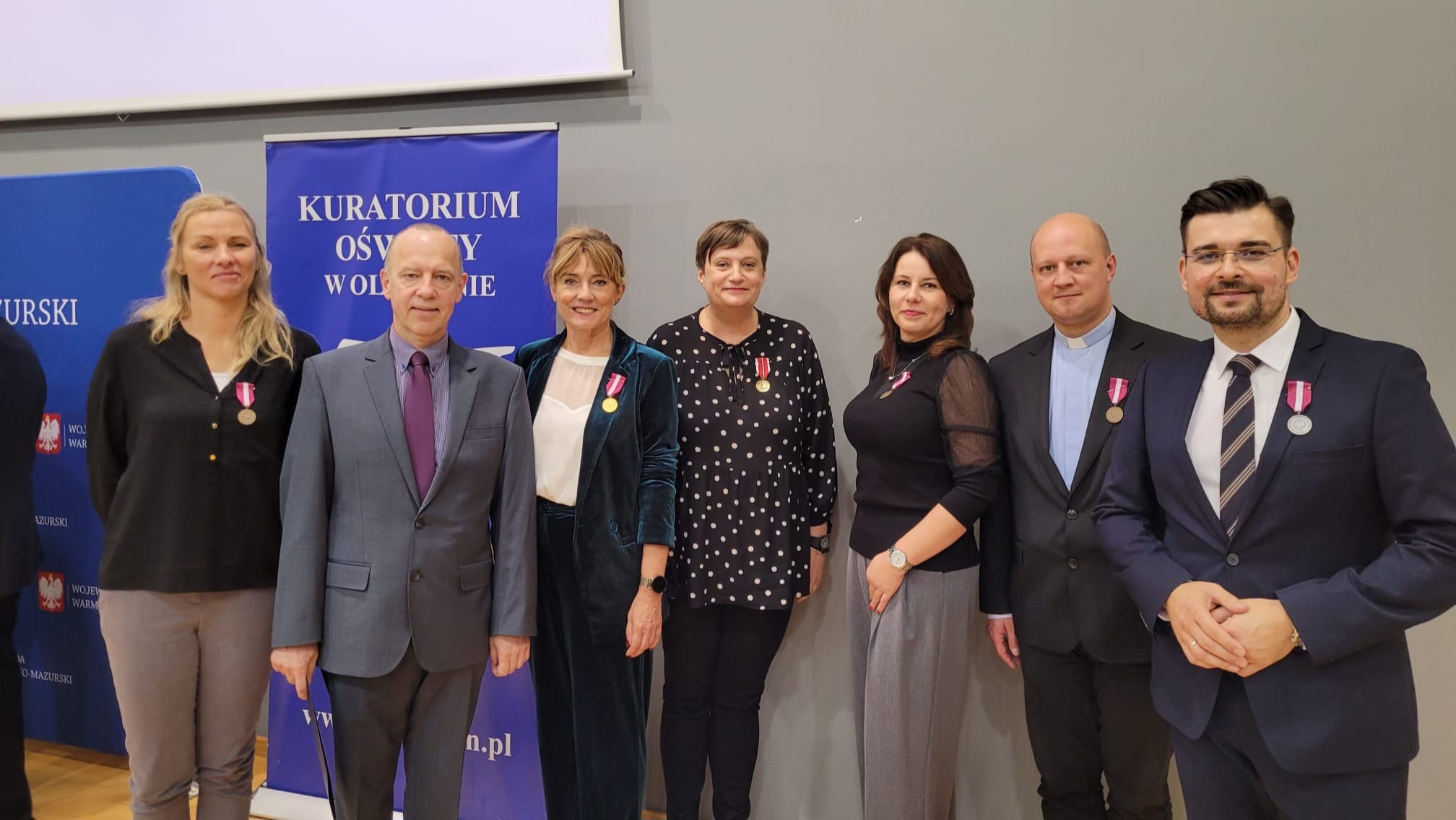 Uroczystość wręczenia odznaczeń państwowych, resortowych i nagród pracownikom oświaty.