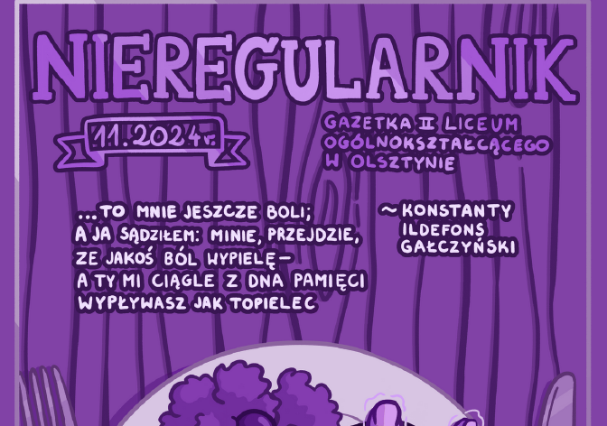 grafika - Okładka gazetki szkolnej listopad 2024