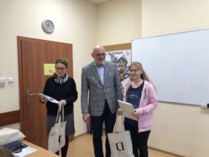 konkurs "Hier wohne ich" zorganizowanym przez Katedrę Języka Niemieckiego oraz Katedrę Literatury i Kultury Krajów Niemieckojęzycznych UWM w Olsztynie.