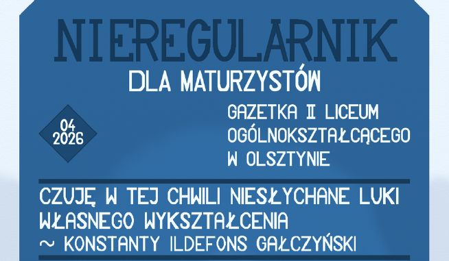 Nieregularnik kwiecień 2026